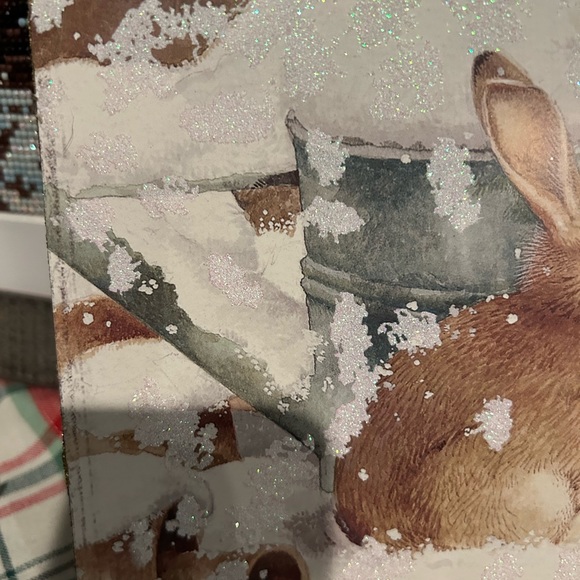 Marjolein Baskin winter bunny rabbit wall decor, Winter decor, Christmas - Picture 3 of 6